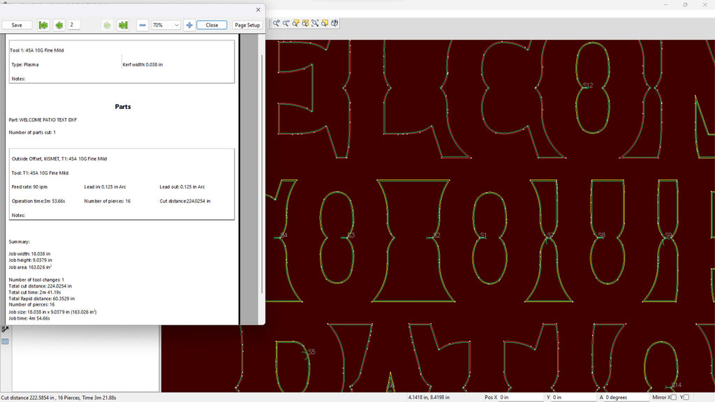 Patio Welcome Sign vector paths in design software (photo 7)