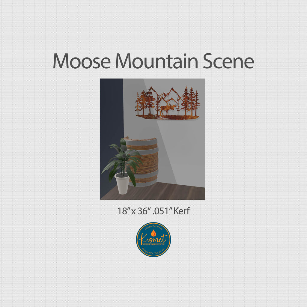 Moose Mountain Sign DXF/SVG design preview with file details (photo 2)