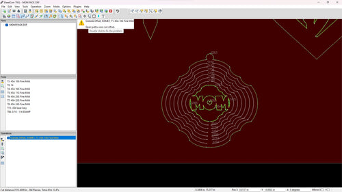 Mother’s Day Mom Sign vector paths in design software