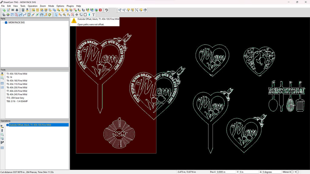 Mother’s Day Mom Sign vector paths in design software (photo 6)