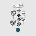 Mother’s Day Mom Sign DXF/SVG design preview with file details