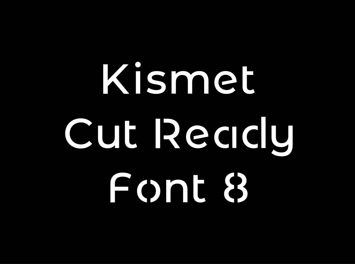 Narrow Rounded Stencil Font (Kismet Font 8) artwork preview (photo 2)
