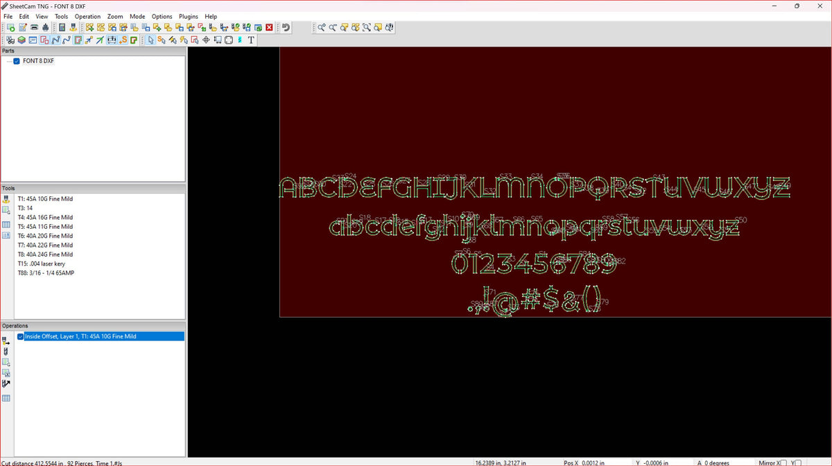Narrow Rounded Stencil Font (Kismet Font 8) vector paths in design software