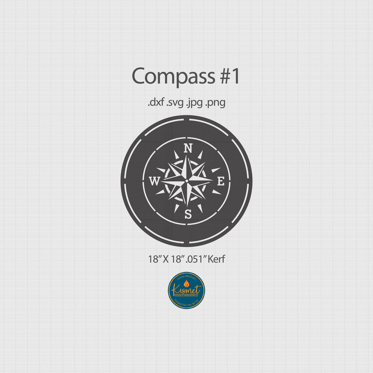 Four Compass Rose Designs DXF/SVG design preview with file details (photo 3)