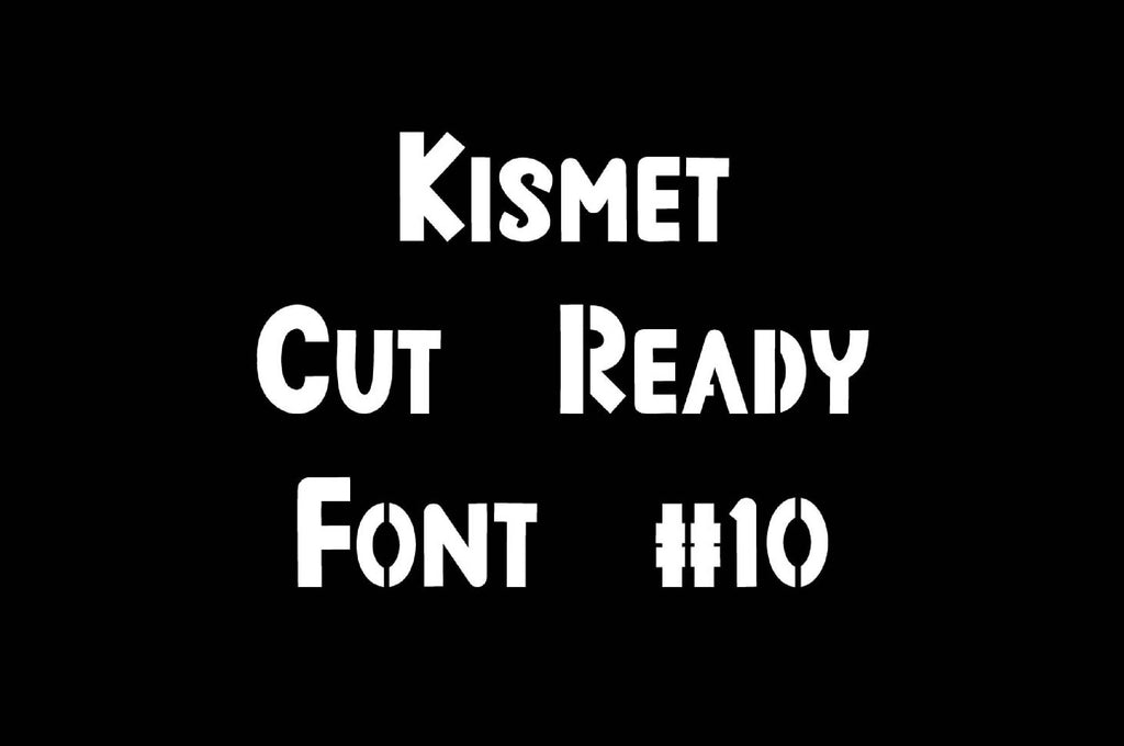 Bold Condensed Stencil Font (Kismet Font 10) artwork preview (photo 4)