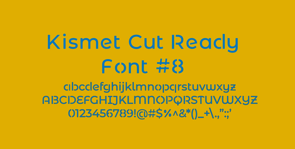 Narrow Rounded Stencil Font (Kismet Font 8) artwork preview (photo 4)