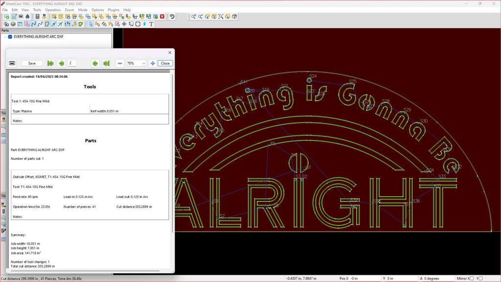 Everything Is Gonna Be Alright Rainbow Sign vector paths in design software (photo 3)