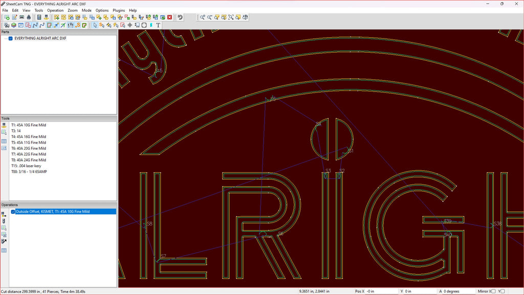 Everything Is Gonna Be Alright Rainbow Sign vector paths in design software (photo 4)