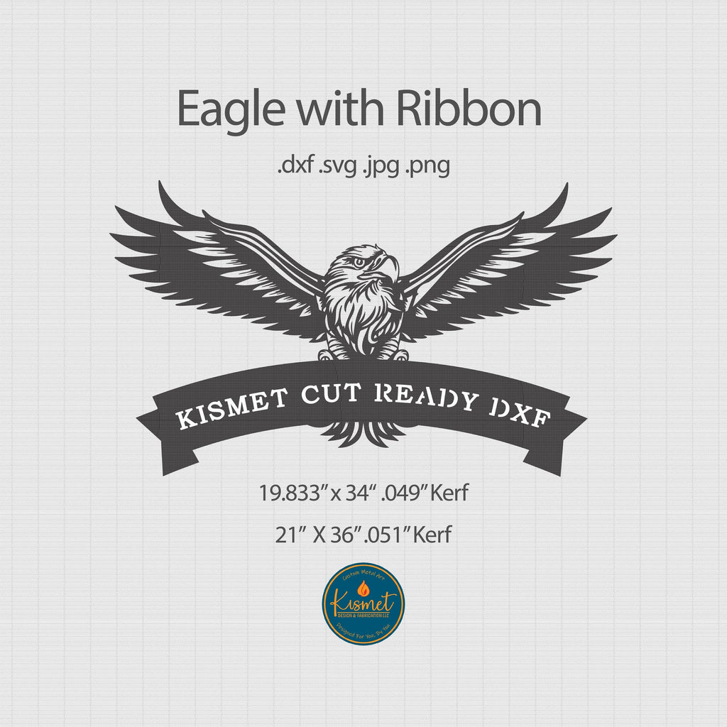 Personalized Eagle Sign DXF/SVG design preview with file details