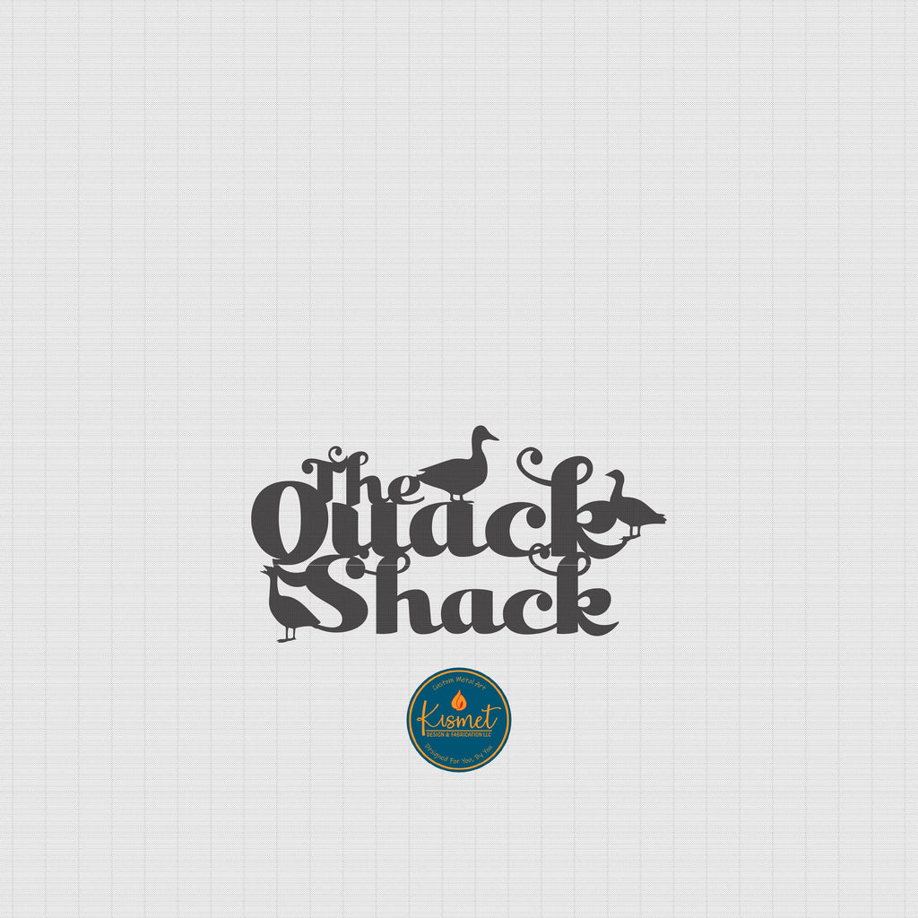 Quack Shack Duck House Sign DXF/SVG design preview with file details (photo 2)