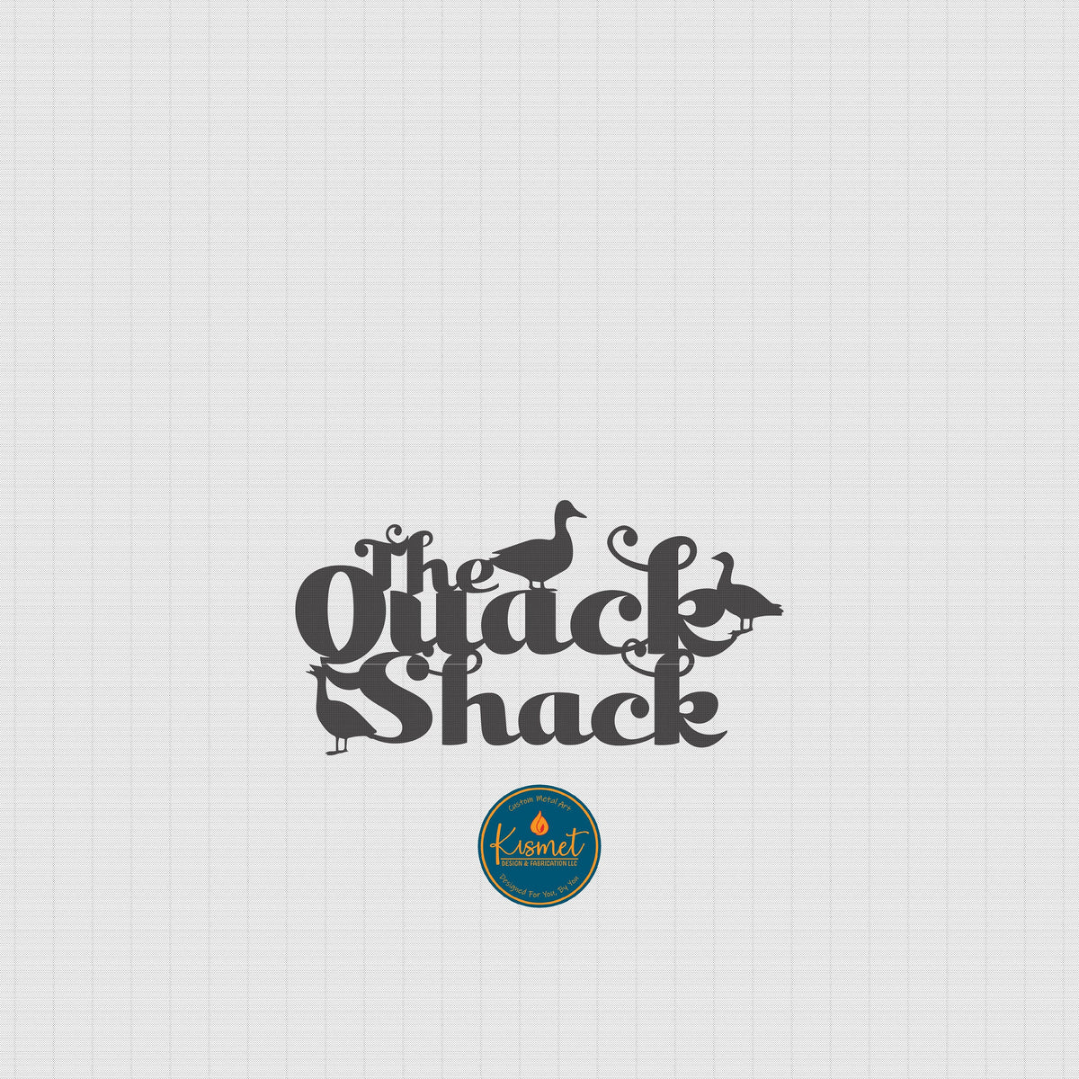 Quack Shack Duck House Sign DXF/SVG design preview with file details (photo 2)