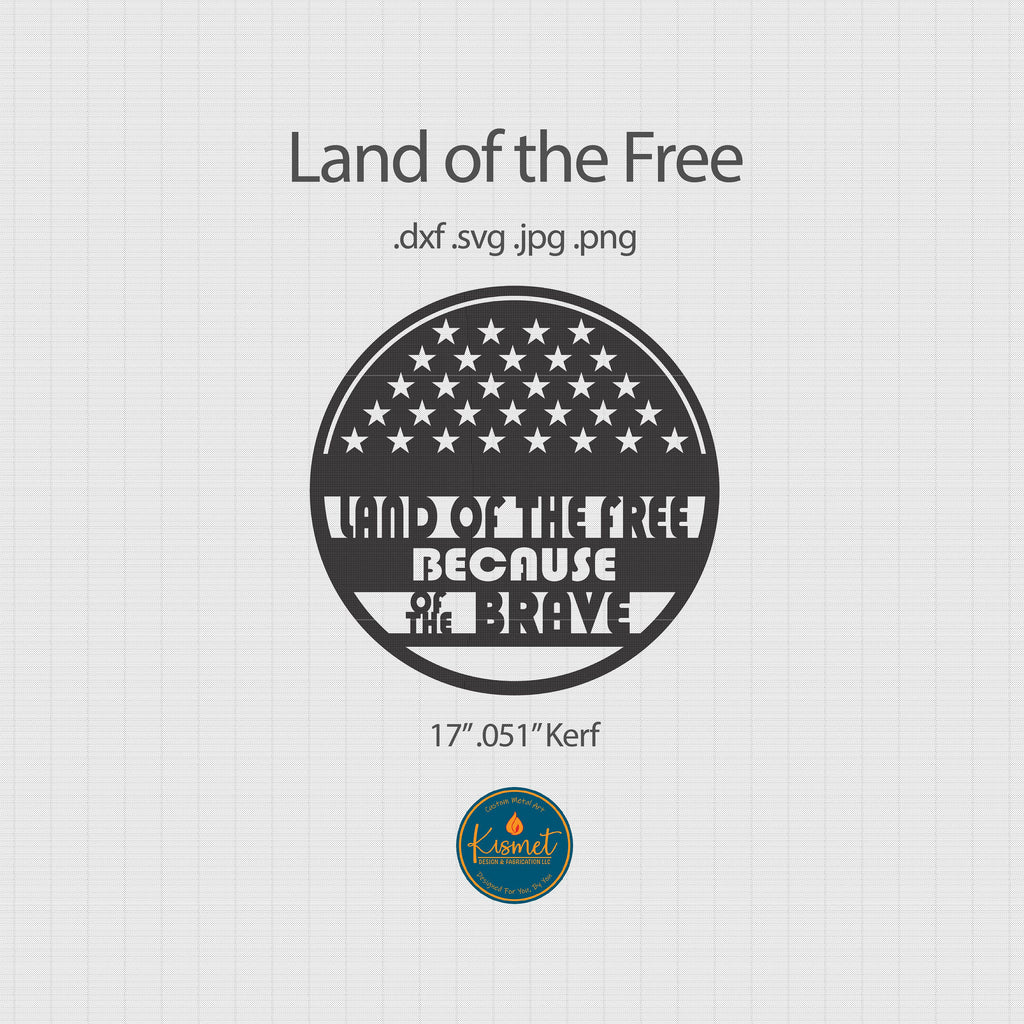 American Flag Sign DXF/SVG design preview with file details