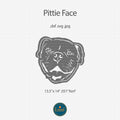 Pitbull Dog Sign DXF/SVG design preview with file details