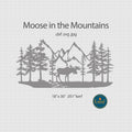 Moose Mountain Sign DXF/SVG design preview with file details