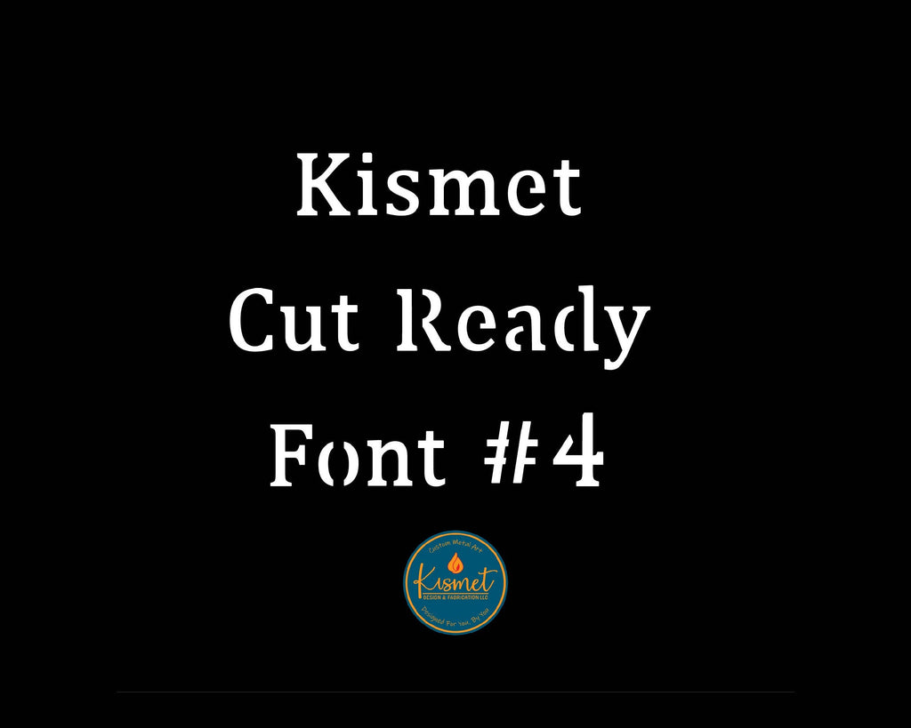 Regular Serif Bridged Stencil Font (Kismet Font 4) artwork preview
