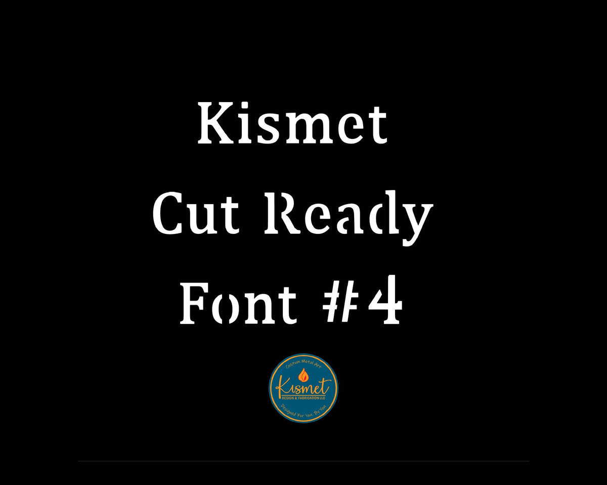 Regular Serif Bridged Stencil Font (Kismet Font 4) artwork preview