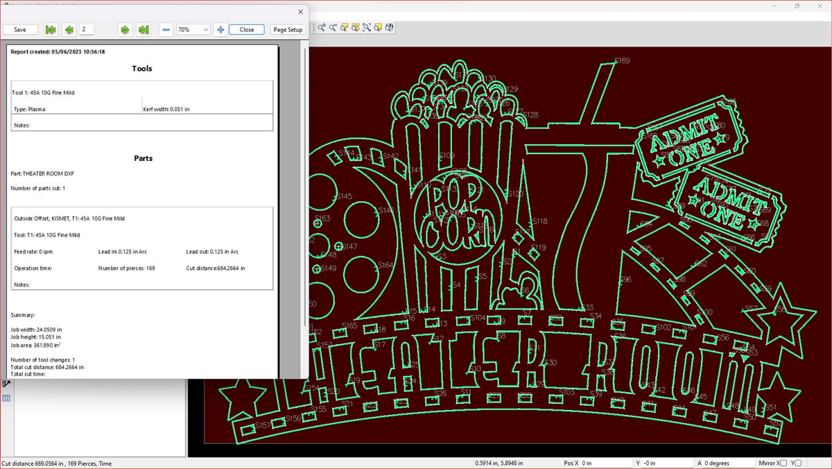 Theater Room Sign, THEATER Spelling vector paths in design software (photo 6)