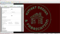 Custom Cabin Round Sign vector paths in design software