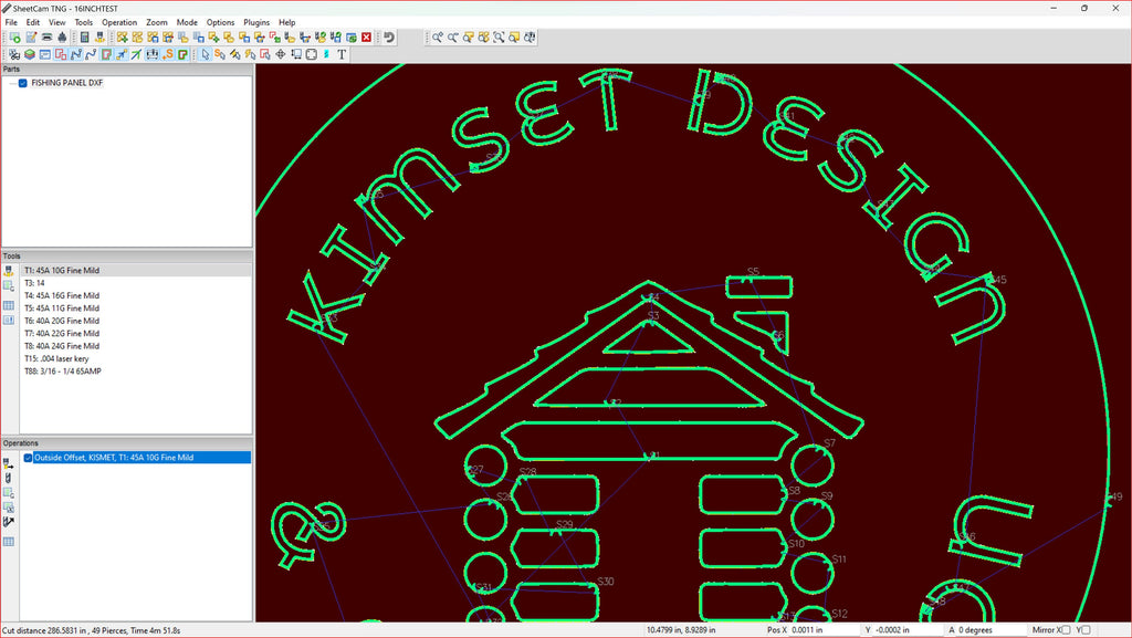 Custom Cabin Round Sign vector paths in design software (photo 9)