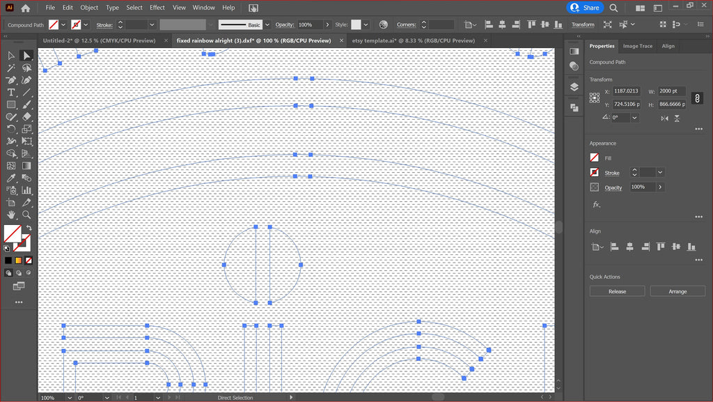 Everything Is Gonna Be Alright Rainbow Sign vector paths in design software (photo 5)