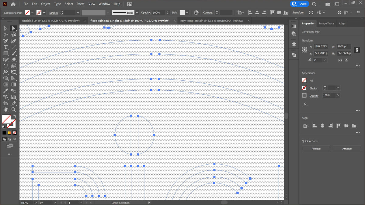 Everything Is Gonna Be Alright Rainbow Sign vector paths in design software (photo 5)