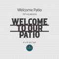 Patio Welcome Sign DXF/SVG design preview with file details