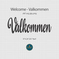 Välkommen Swedish Welcome Sign DXF/SVG design preview with file details