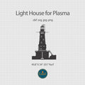 Lighthouse Sign DXF/SVG design preview with file details