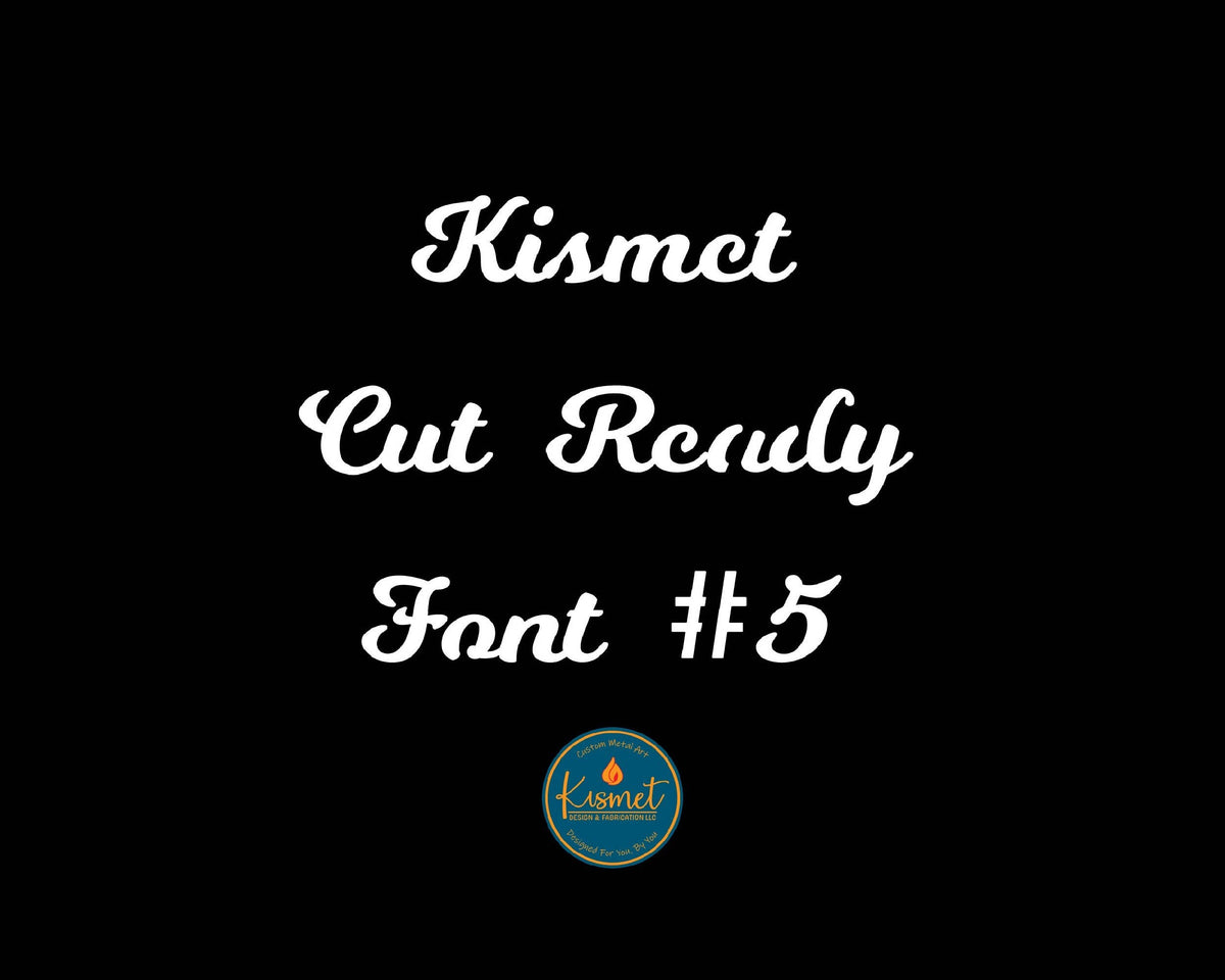 Bold Joined Script Font (Kismet Font 5) artwork preview
