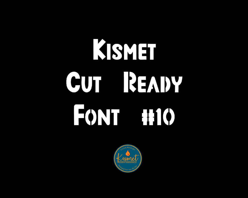 Bold Condensed Stencil Font (Kismet Font 10) artwork preview