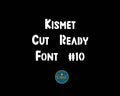 Bold Condensed Stencil Font (Kismet Font 10) artwork preview