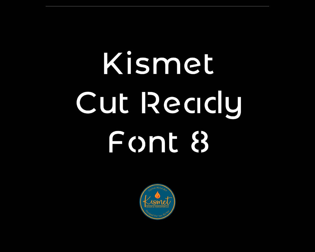 Narrow Rounded Stencil Font (Kismet Font 8) artwork preview