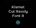 Narrow Rounded Stencil Font (Kismet Font 8) artwork preview