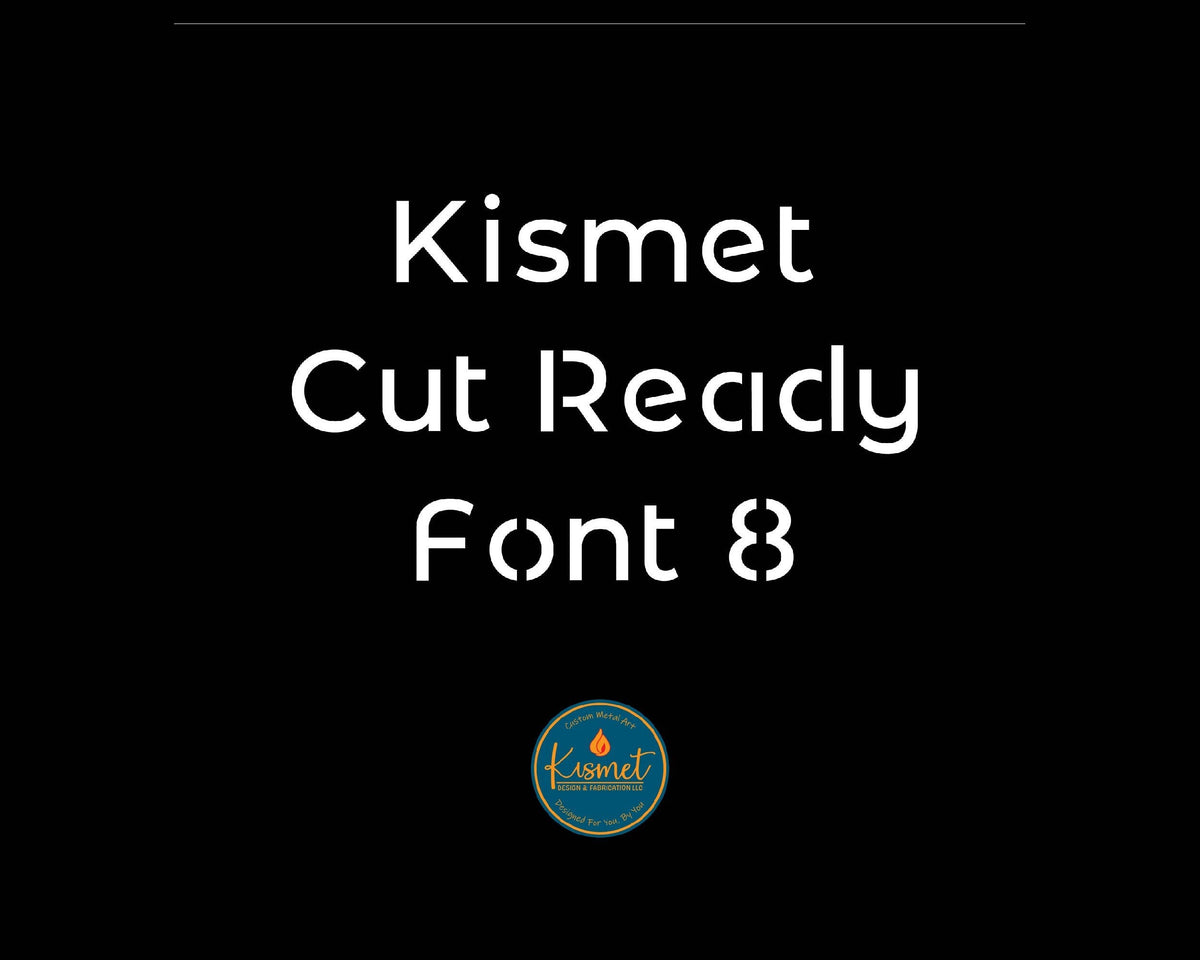 Narrow Rounded Stencil Font (Kismet Font 8) artwork preview