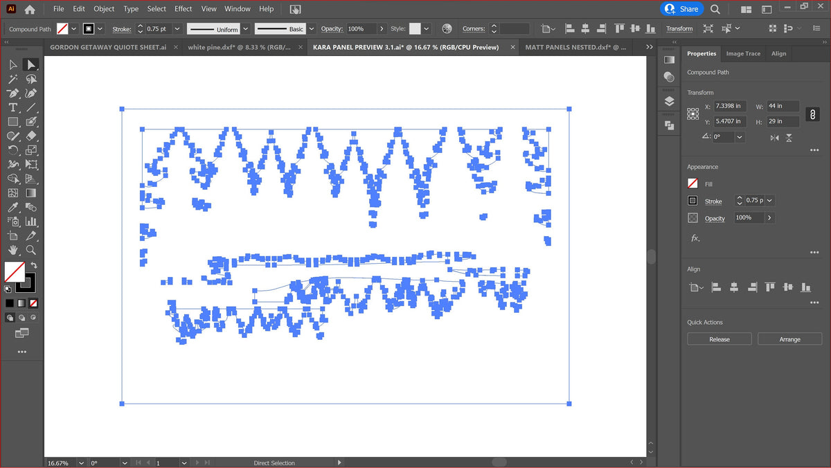 Boys Fishing Forest Panel vector paths in design software (photo 7)
