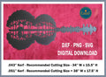 Guitar Sunset Metal Art DXF/SVG design preview with file details