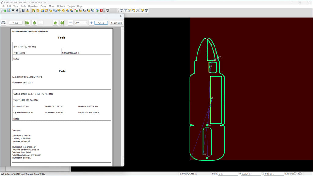 Bullet Deer Skull Mount Bracket vector paths in design software (photo 10)