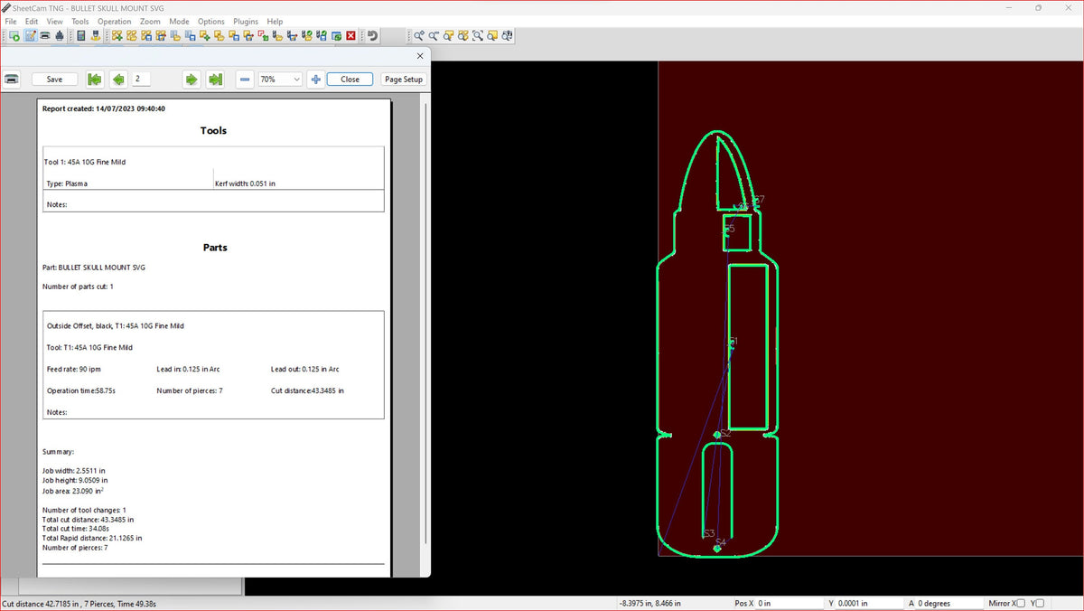 Bullet Deer Skull Mount Bracket vector paths in design software (photo 10)
