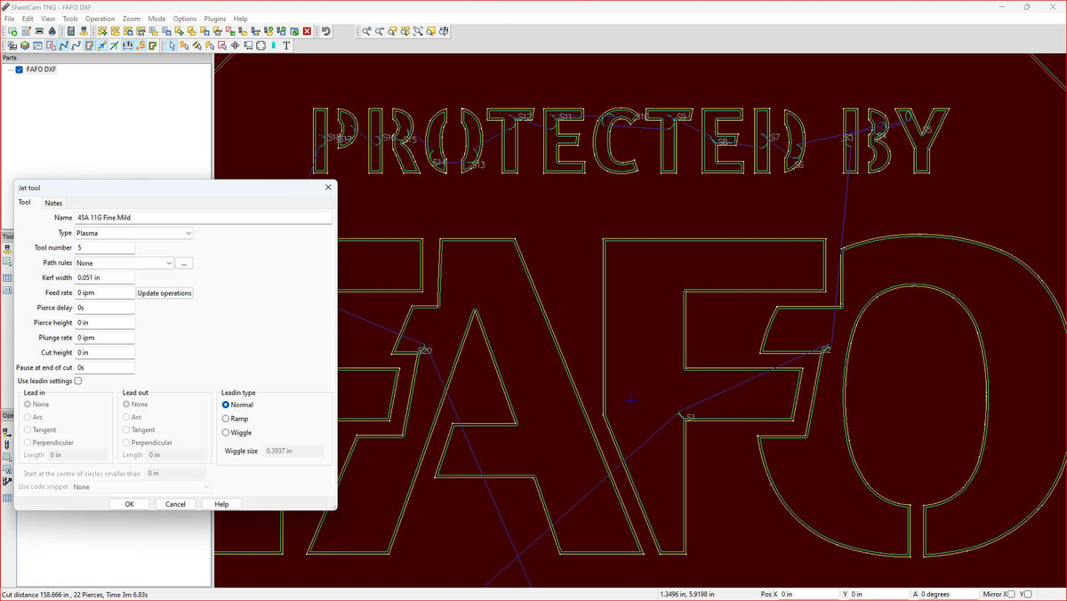 FAFO No Trespassing Sign vector paths in design software (photo 6)