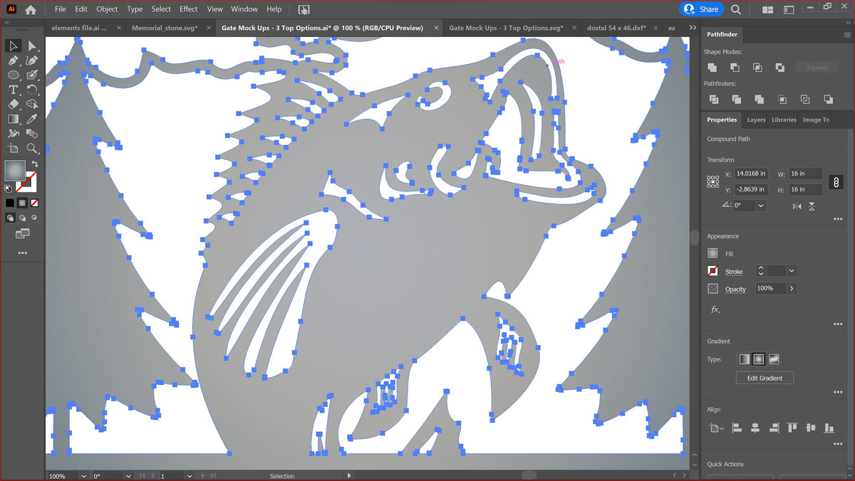 Jumping Bass Name Sign vector paths in design software (photo 4)