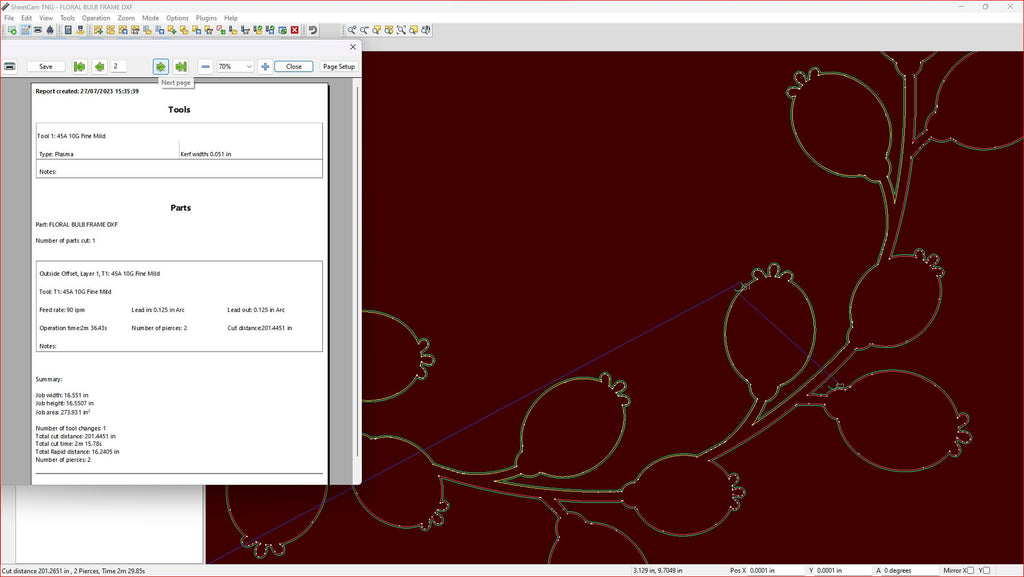 Floral Circle Leaf Frame vector paths in design software (photo 6)