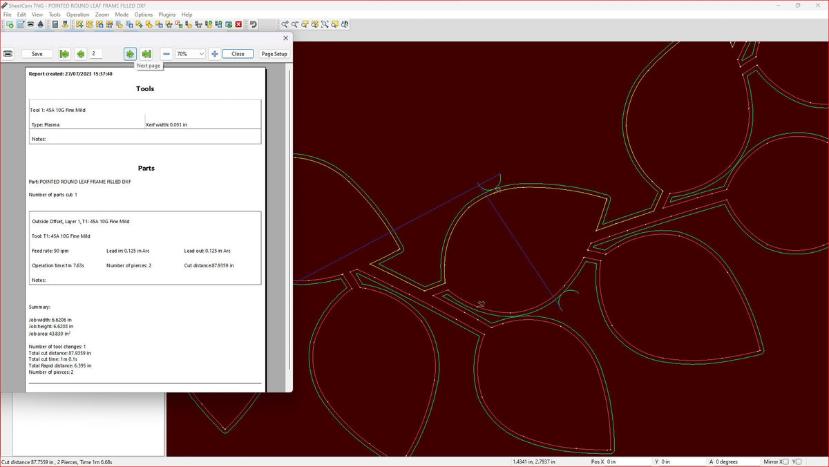 Floral Circle Leaf Frame vector paths in design software (photo 7)