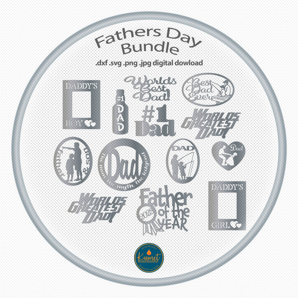 Father’s Day Sign Bundle DXF/SVG design preview with file details (photo 8)