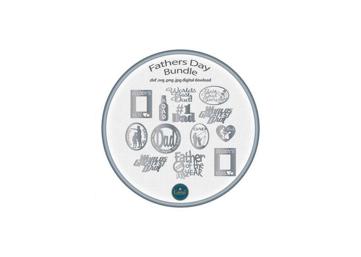 Father’s Day Sign Bundle DXF/SVG design preview with file details