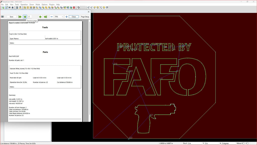 FAFO No Trespassing Sign vector paths in design software (photo 8)