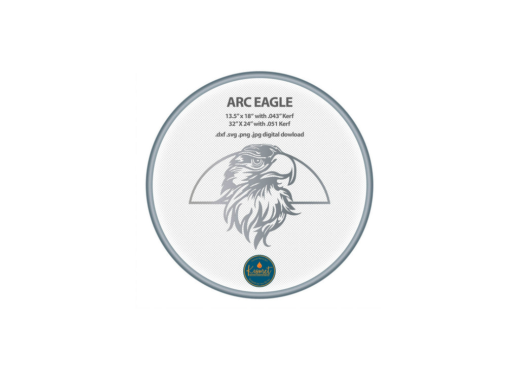 Arc Bald Eagle DXF/SVG design preview with file details
