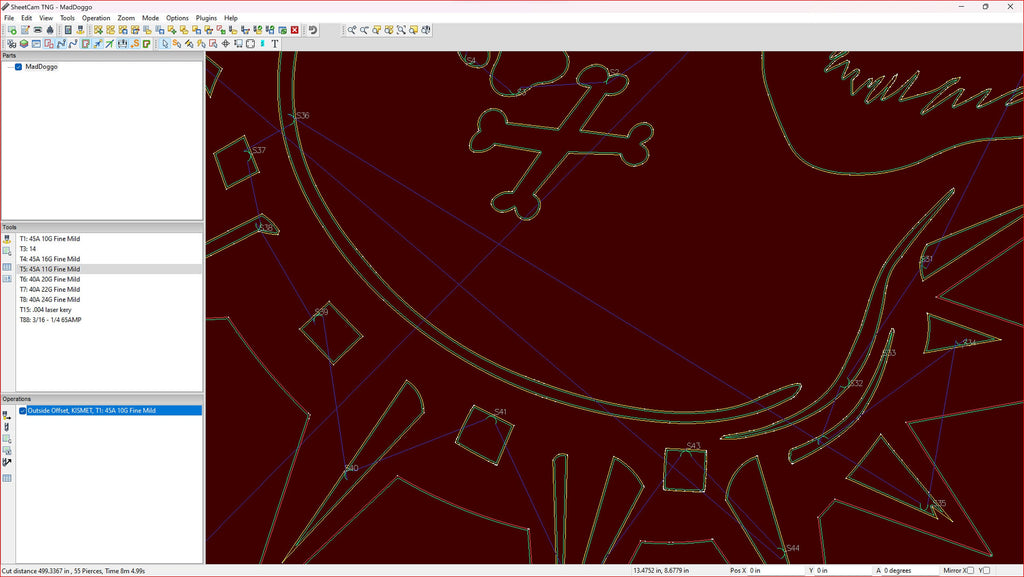 Rottweiler Beware of Dog Sign vector paths in design software (photo 7)