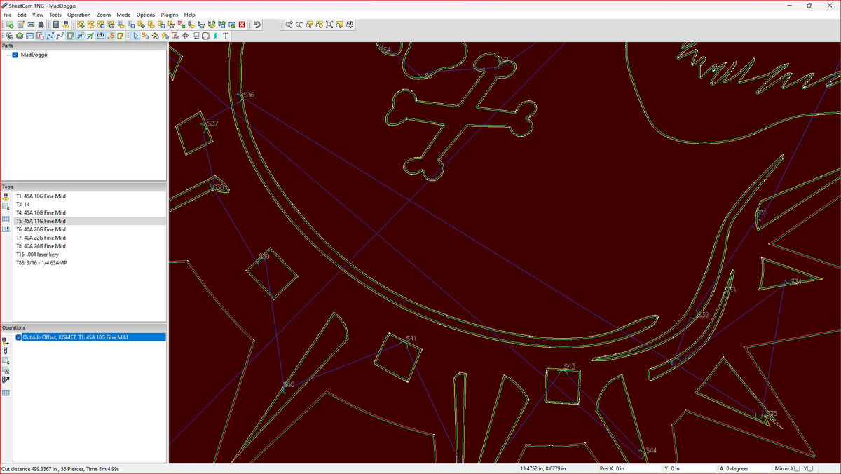 Rottweiler Beware of Dog Sign vector paths in design software (photo 7)