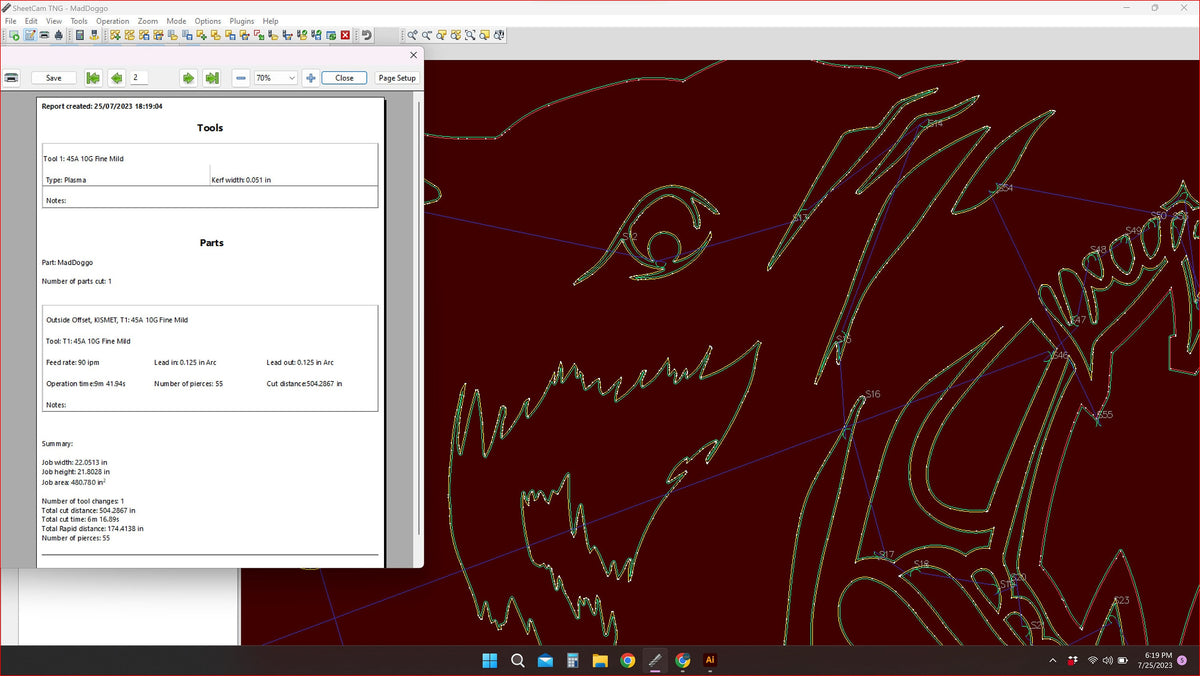 Rottweiler Beware of Dog Sign vector paths in design software (photo 8)