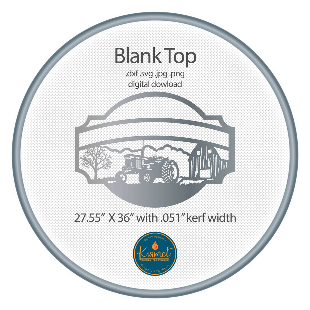 Tractor and Barn Farm Scene Sign DXF/SVG design preview with file details (photo 7)